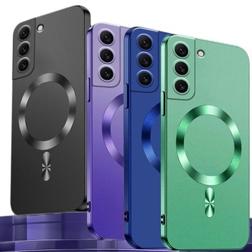 ЧЕХОЛ ДЛЯ SAMSUNG S21 FE СИЛИКОНОВЫЙ МАГНИТНЫЙ ЗАЩИТНЫЙ ЧЕХОЛ ДЛЯ MAGSAFE + СТЕКЛО