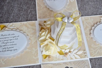 Большая КОРОБКА, 3D открытка, шкатулка, свадебный сувенир