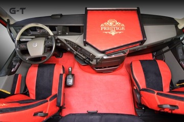 Чехлы на сиденья VOLVO FH4 ПОСЛЕ 2013 ГОДА 1 РЕМЕНЬ КОЖАНЫЕ