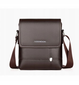 klasyczna torba torebka męska - Brown Small