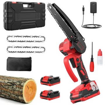 АККУМУЛЯТОРНАЯ ЦЕПНАЯ ПИЛА БЕСЩЕТОЧНЫЙ ДВИГАТЕЛЬ 2x АККУМУЛЯТОРНАЯ БАТАРЕЯ