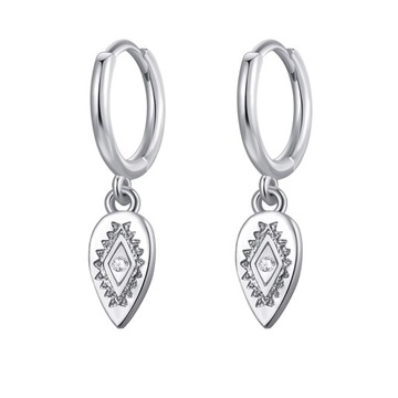 Boho Round Coin Cubic Zirconia Silver Gold