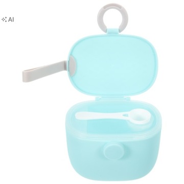 1 шт. портативний контейнер для молока в порошку синій, герметичний PP