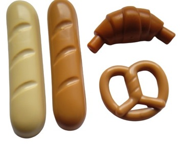 Lego pieczywo bagietka rogal precel 1 szt N