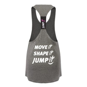 TOP Z WYCIĘCIEM GRAFITOWY rozm. M