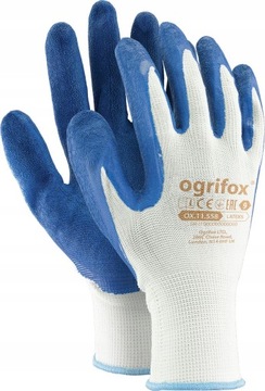 Перчатки STRONG WORKING Перчатки защитные латексные OGRIFOX 12 пар