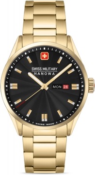 Zegarek męski SWISS MILITARY SMWGH0001610 złoty klasyczny do pływania