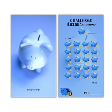 CHALLENGE Wyzwanie oszczędnościowe SKARBONKA