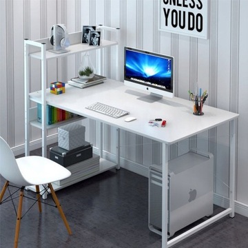 КОМПЬЮТЕРНЫЙ СТОЛ, ЛОФТ, БЕЛЫЙ СТОЛ, МОЛОДЕЖНЫЙ СТОЛ С ИГРОВЫМ КНИЖНЫМ ШКАФОМ