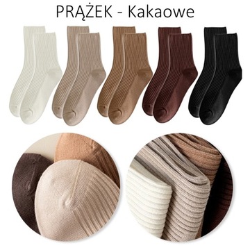 5x DAMSKIE BAWEŁNIANE SKARPETY BEZUCISKOWE 39/42