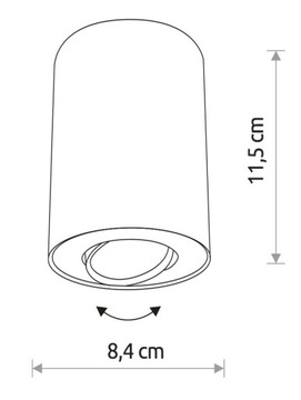Накладной светильник с галогенной лампой GU10 LED SuperLED