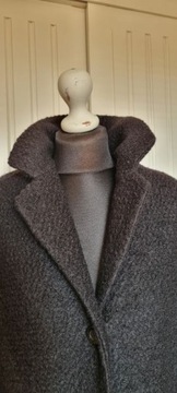 DIVIDED (H&M) kurtka płaszcz czarna wełna r 38