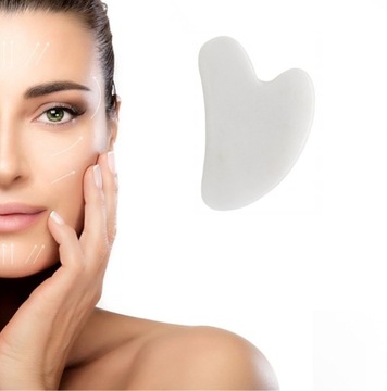 КАМЕНЬ ДЛЯ МАССАЖА ЛИЦА ГУА ША, НЕФРИТОВАЯ ПЛАСТИНА