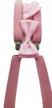 НАБОР РОЗОВЫХ HABS С РОЗОВЫМ ГАЛСТУКОМ-БАБОЧКОЙ И КАРМАННОЙ ЧЕТКОЙ