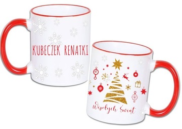 РОЖДЕСТВЕНСКАЯ КРУЖКА ЗВЕЗДА + ВАШЕ ИМЯ