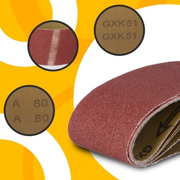 10 -кратная абразивная бумага Бесконечная ремень 75x533 P80 Шлифовальная лента Mt Grinder