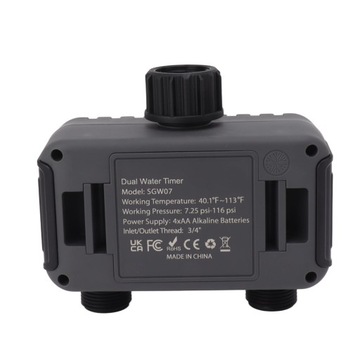 Таймер спринклера, 2-зонный таймер подачи воды