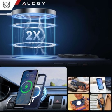 MAG SAFE SLIM CASE ARMOR CASE ДЛЯ APPLE IPHONE 15 PRO MAX ТЕМНО-СИНИЙ