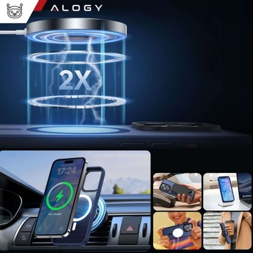 MAG SAFE SLIM MAT CASE ARMOR CASE ДЛЯ APPLE IPHONE 15 PRO ТЕМНО-СИНИЙ