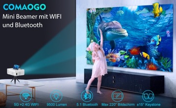 GOMAOGO T002-W ЖК-проектор белый