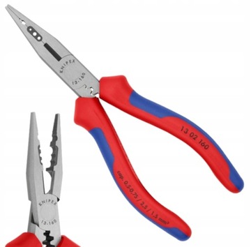 Szczypce Półokrągłe Tnące Wydłużone dla Elektryka 160mm KNIPEX 13 02 160