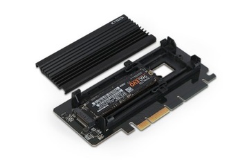 1 адаптер SSD M.2 NVMe — PCIe 3.0 x4 с радиатором (EZConvert Ex Pro MB98)