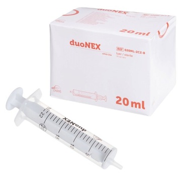 STRZYKAWKI 2 CZĘŚCIOWE LUER 20ml DuoNEX 50szt.