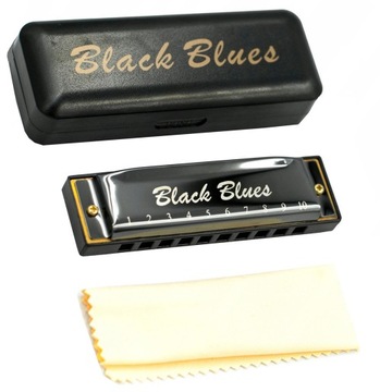 Диатоническая губная гармошка Blues Black G, ЧЕРНАЯ