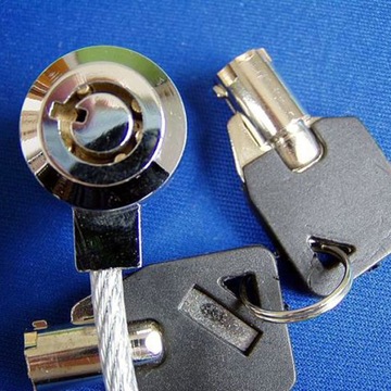 ZAMEK KLUCZOWY DO KOMPUTERA PC LAPTOP NOTEBOOK KOMPUTER ANTYKRADZIEŻOWY ALUMINIUM