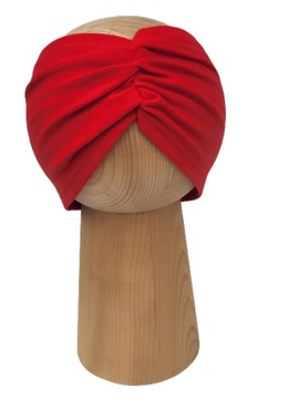 Opaska Marszczona Czerwona Polski Produkt 36-39cm