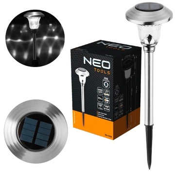 Lampa solarna LED słupek stali nierdzewnej nowoczesny design 10 godzin NEO