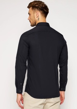 KOSZULA MĘSKA LACOSTE SLIM FIT BAWEŁNA r. 40 / M BLACK