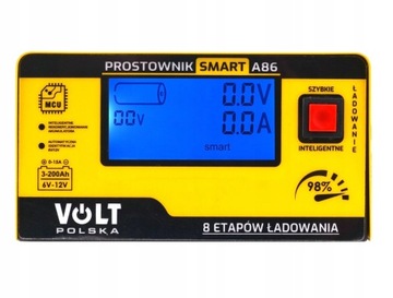 Религатория Volt Polska A86 A86 Agm Gel 6V 12V 15a Ремонт + тестер зарядное устройство