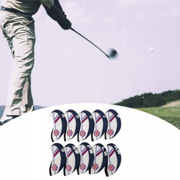 10. Железный головной убор для гольфа, клюшка для гольфа, 4–9, AW, PW,