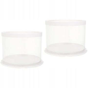 Transparent Cake Box Bakery 2 Pcs