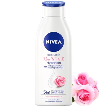 NIVEA BALSAM DO CIAŁA ROSE TOUCH o zapachu róży z olejekiem arganowym