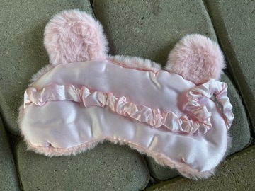 МАСКА ДЛЯ СПАНИЯ ДЛЯ ГЛАЗ ДЛЯ РАССЛАБЛЕНИЯ СНА МЫШКА РОЗОВАЯ OLDMAN KIDS