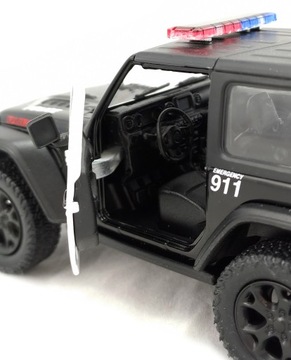 МЕТАЛЛ АВТОМОБИЛЬ JEEP WRANGLER ПОЛИЦИЯ МЕТАЛЛ АВТОМОБИЛЬ МОДЕЛЬ KINSMART CAR