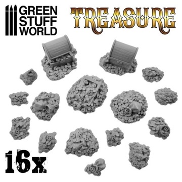 Resin Treasure Pieces - сокровища 16 шт.