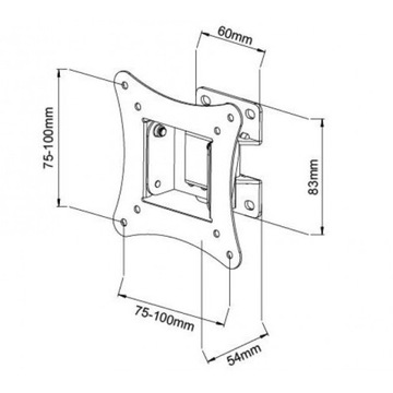 Настенное крепление для светодиодного/ЖК-телевизора 13–30 дюймов, поворотное