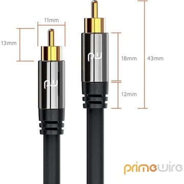 Kabel przewód cinch Primewire HQ Premium RCA - RCA OFC Audio 2 m