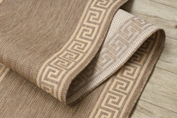 RUG плоская дорожка из сизалевого каната бежевая шириной 80 см