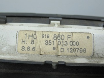 ZEGARY LICZNIK VOLKSWAGEN GOLF 3 1H0919860F