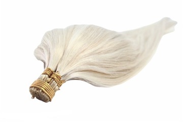 WŁOSY DOCZEPIANE Naturalne PASEMKA 50cm ringi #60