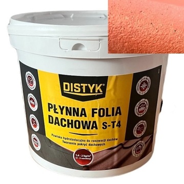 Płynna folia dachowa S-T4 DISTYK 5kg czerwona
