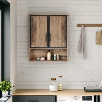 НАСТЕННЫЙ ШКАФ в стиле лофт в деревенском стиле