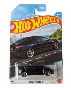 Hot Wheels Tesla Model 3 Czarny HDH14 NOWY