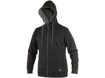 Bluza Robocza HARRISON CXS z Kapturem - Bawełna/Polar 350g/m2 CZA, L