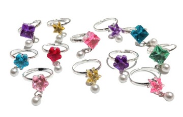 ЮВЕЛИРНЫЕ КОЛЬЦА ДЛЯ ДЕВОЧКИ набор из 12 штук