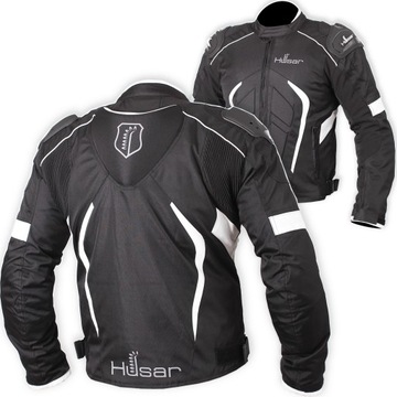 KURTKA MOTOCYKLOWA Z GARBEM HUSAR RAPID GP white